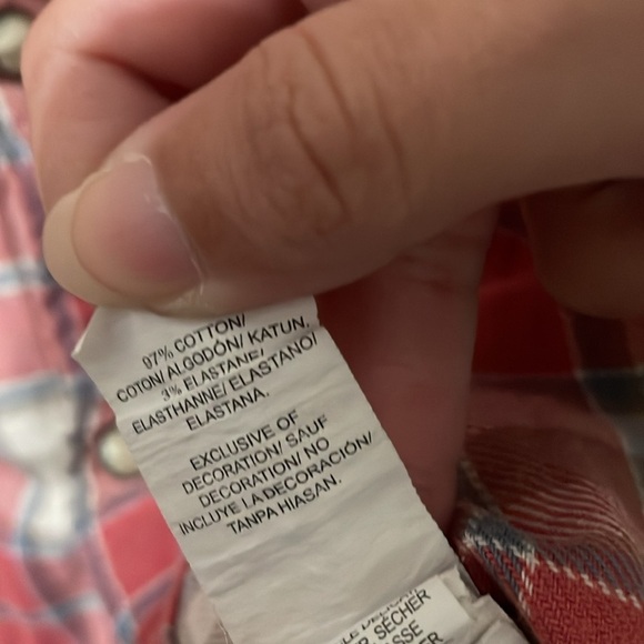 Lucky Brand Red and Cream Plaid Men's Shirt Size S - Picture 4 of 8